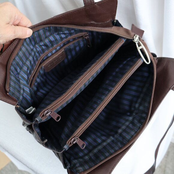 Dark Brown Bag - Genuine Leather - Shoulder Bag - Picture 6 of 16